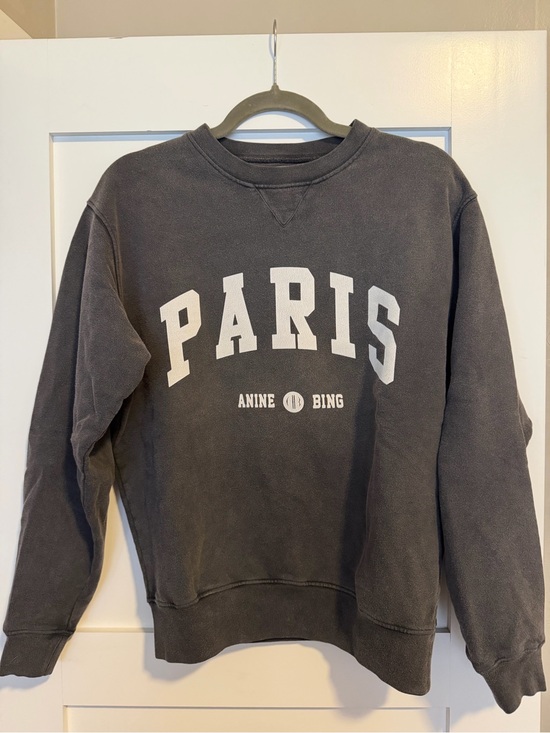 Anine Bing Sweaters - Anine Bing Paris University Sweatshirt XS